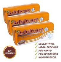 KIT 3 ABSORVENTE GERIATRICO ADULTCARE PREMIUM 20 unidades