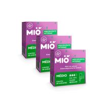 Kit 3 Absorvente Interno Mió Médio Fluxo Regular 8 Unidades Kit 3 Absorvente Interno Mió Médio Fluxo Regular 8 Unidades