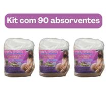Kit 3 Absorventes de Seio Macio Suave 90UN (3 pacotes com 30 un cada)