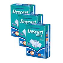 Kit 3 Absorventes Geriátrico Descart Care C/50