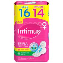Kit 3 absorventes intimus gel seca c/ abas lv 16 pg 14