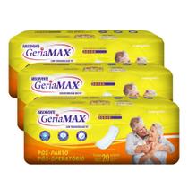 Kit 3 Absorventes para Incontinência Geriamax 20un cada Kit 3 Absorventes para Incontinência Geriamax 20un cada