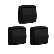 Kit 3 Acabamento Para Valvula de descarga preta