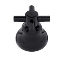 Kit 3 acabamento registro c37 padrao deca/meber/docol black preto blukit