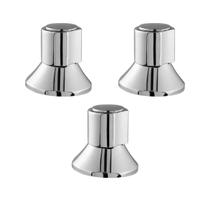 Kit 3 Acabamento Registro Docol C40 Gaveta Pressão Metal