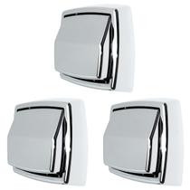 Kit 3 Acabamento Valvula Descarga Deca Hydra Max Abs Cromada Kit 3 Acabamento Valvula Descarga Deca Hydra Max Abs Cromada