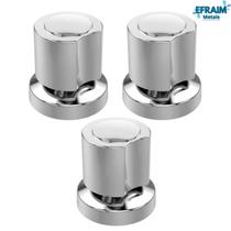 Kit 3 Acabamentos C40 Padrão Deca Registro Chuveiro Canopla Metal