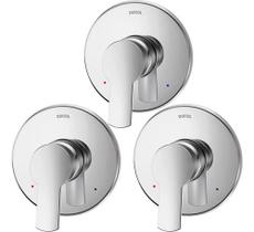 Kit 3 Acabamentos Docol Base Monocomando Chuveiro Chess Gali