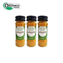 KIT 3 Açafrão em Pó Integral com Pimenta Preta 60g Orgânico Mano Velho KIT 3 Açafrão em Pó Integral com Pimenta Preta 60g Orgânico Mano Velho