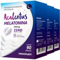 Kit 3 Acalentus Bem Estar Noturno 210mcg 90 Cápsulas Maxinutri