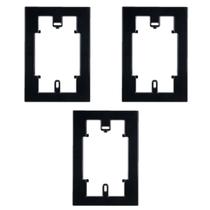 Kit 3 Acessório Prolongador 4x2 Residencial Preto Margirius Cor:Preto