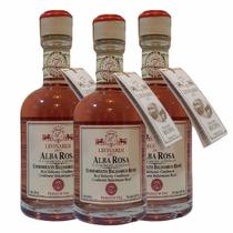 kit 3 Acetos Balsamicos Leonardi Alba Rosa 250ml