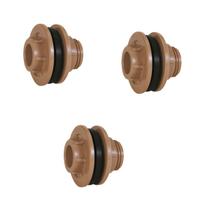Kit 3 Adaptador C/ Borracha Vedação 1/2 P/ Caixa Água 20mm