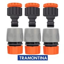 Kit 3 Adaptador Fêmea Torneira 3 Engate Rápido Mangueira Tramontina Kit 3 Adaptador Fêmea Torneira 3 Engate Rápido Mangueira Tramontina