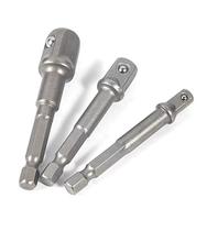 Kit 3 Adaptador Para Soquete Encaixe Quadrado 1/2 - 3/8 - 1/4