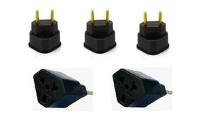 Kit 3 Adaptador Tomada Triangular, Tê , Pino - 20 Amperes
