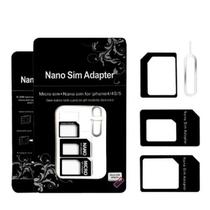 Kit 3 Adaptadores de Chip Nano Micro Padrão Original Preto Kit 3 Adaptadores de Chip Nano Micro Padrão Original Preto