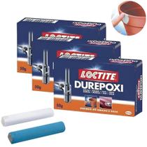 KIT 3 ADESIVO COLA DUREPOXI MASSA Mármore Metal Vidro Madeira 50g