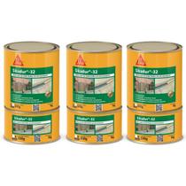 Kit 3 Adesivo Epóxi 1kg Sikadur 32 Alta Performance