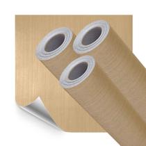 Kit 3 Adesivo Vinilico Piso Lavavel Madeira Cedro Clara 6M