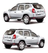 Kit 3 Adesivos Carro Faixas Laterais E Traseira Duster