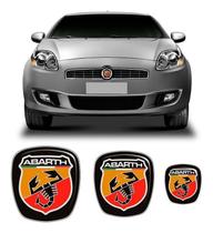 Kit 3 Adesivos Emblema Fiat Bravo Abarth Kit 3 Adesivos Emblema Fiat Bravo Abarth