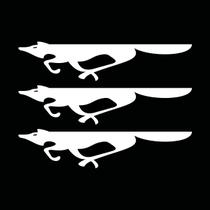 Kit 3 Adesivos Emblema Raposa 15 cm x 5 cm Crossfox - Branco Kit 3 Adesivos Emblema Raposa 15 cm x 5 cm Crossfox - Branco