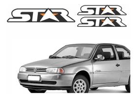 Kit 3 Adesivos Emblema Star Compatível Gol 1998 Kit 3 Adesivos Emblema Star Compatível Gol 1998