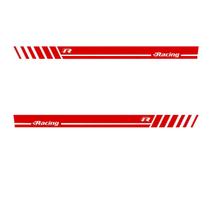 Kit 3 Adesivos Faixa Lateral Vw Gol Quadrado Racing Vermelho Kit 3 Adesivos Faixa Lateral Vw Gol Quadrado Racing Vermelho