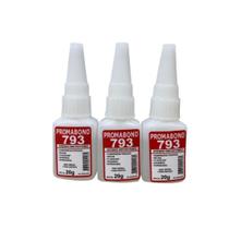 Kit 3 adesivos instantaneo 793 promabond 20 gr