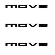 Kit 3 Adesivos Lateral E Traseiro Vw Up! Move Up - Preto