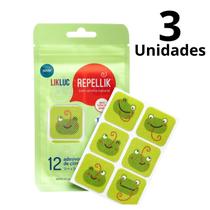 Kit 3 Adesivos Repelentes Repellik Proteção Natural Insetos