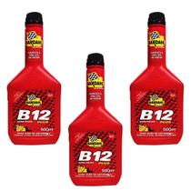 Kit 3 aditivo bardahl b12 plus 500ml
