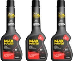 Kit 3 Aditivo Combustível Gasolina Bardahl Max Power Octane Booster 200ml