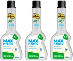 Kit 3 Aditivo Combustível Veículos Bardahl Max Hybrid 200ml