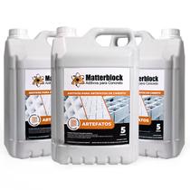 Kit 3 Aditivos 5L para Blocos Concreto Artefatos Matterblock Kit 3 Aditivos 5L para Blocos Concreto Artefatos Matterblock