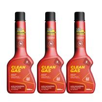 Kit 3 Aditivos Bardahl Clean Gas 200ml Limpeza Sistema Combustível Gasolina Bicos Injetores Proteção e Desempenho do Motor Kit 3 Aditivos Bardahl Clean Gas 200ml Limpeza Sistema Combustível Gasolina Bicos Injetores Proteção e Desempenho do Motor