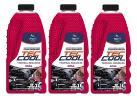 Kit 3 Aditivos Radiador Tecbril Rosa Concentrado Orgânico