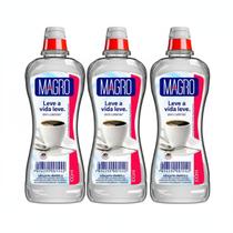 Kit 3 adoçante dietetico liquido zero calorias 100ml magro