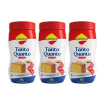 Kit 3 adoçante pó dietetico tanto quanto pote 95g lowçucar