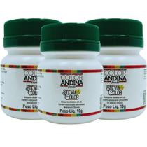 KIT 3 Adoçante stévia em pó 10g sem residual amargo Natural-Vegano - Color Andina Foods