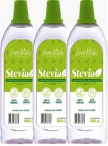 Kit 3 Adoçante Stevia Estevia 100 Natural 100ml Não Amarga