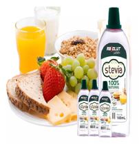 Kit 3 Adoçante Stévia Estévia Estevia 100% Natural 100ml Não Amarga