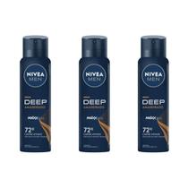 Kit 3 Aerossol Carvão Ativado Amadeirado Nivea 150 Ml Kit 3 Aerossol Carvão Ativado Amadeirado Nivea 150 Ml