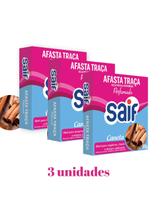 Kit 3 Afasta Traça e Mofo Perfumado Ideal para Roupeiros, Closets, Armários Canela Saif 30G