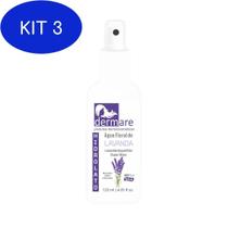 Kit 3 Agua Floral De Lavanda 120Ml Dermare