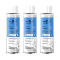 Kit 3 Água Micelar Demaquilante Facial Vult Facial 10 em 1 200ml Kit 3 Água Micelar Demaquilante Facial Vult Facial 10 em 1 200ml