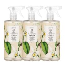 Kit 3 Água Perfumada Aromatizada Patchouli Vanilla Perfume para Roupas Lençol Cheiro 500ml Lenvie Kit 3 Água Perfumada Aromatizada Patchouli Vanilla Perfume para Roupas Lençol Cheiro 500ml Lenvie