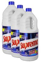 Kit 3 Água Sanitária SUPREMA COM CLORO ALVEJANTE E BACTERICIDA 2L Kit 3 Água Sanitária SUPREMA COM CLORO ALVEJANTE E BACTERICIDA 2L