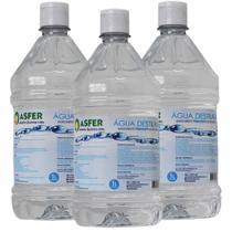 Kit 3 Águas Destilada 1 Litro - Asfer